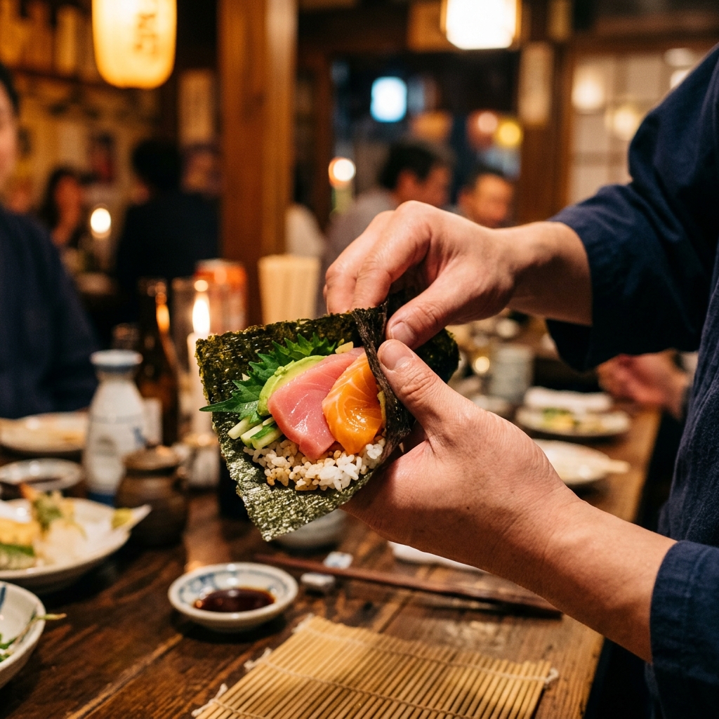 Temaki Sushi × Noodle Making